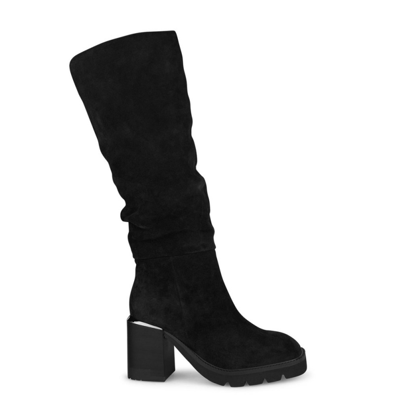 Bottes à Talons Alma En Pena Cuir Noir Femme | EHL-45142556